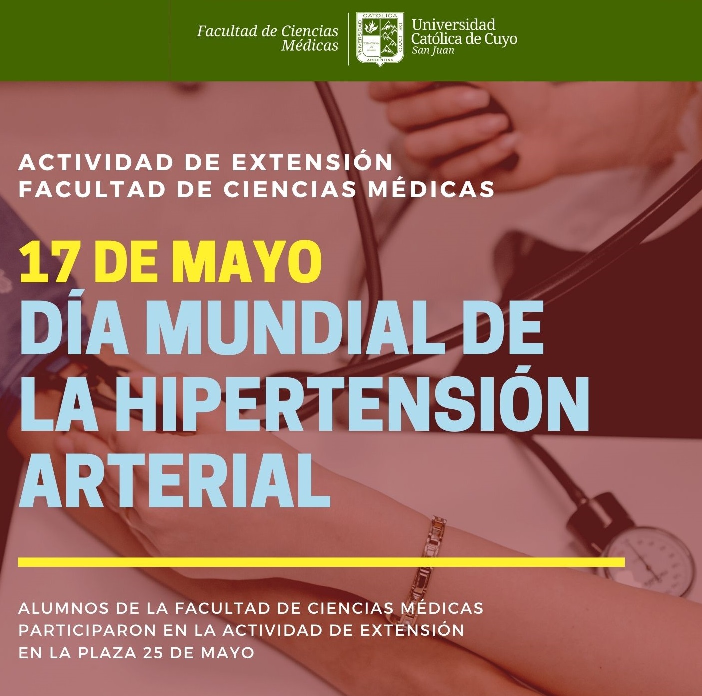Actividad de Extensión - Cs. Médicas - Dia mundial de la Hipertensión Arterial